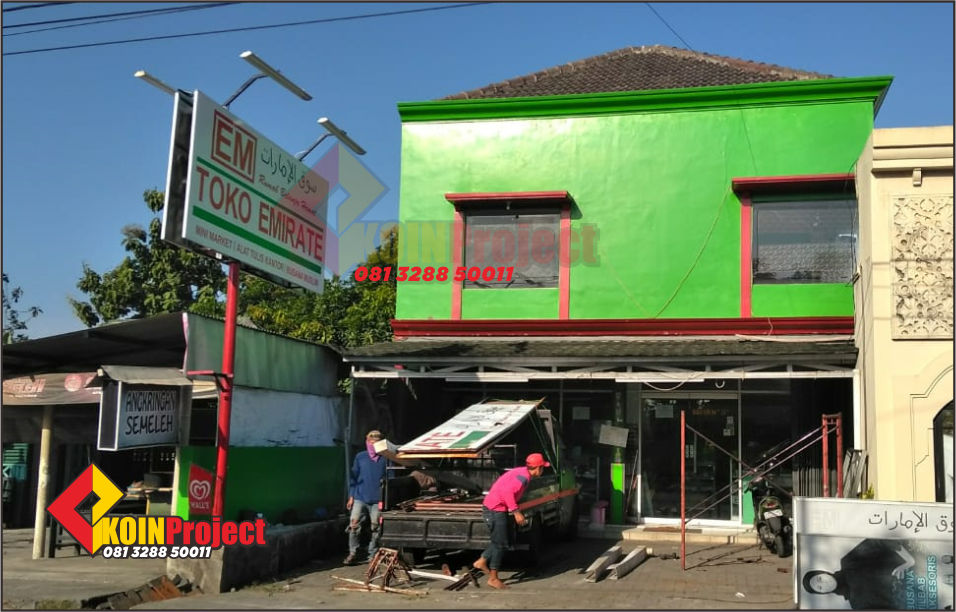 Pembuatan reklame papan plang nama Jogja